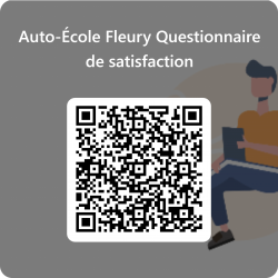 QRCode pour Auto-École Fleury__ Questionnaire de satisfaction